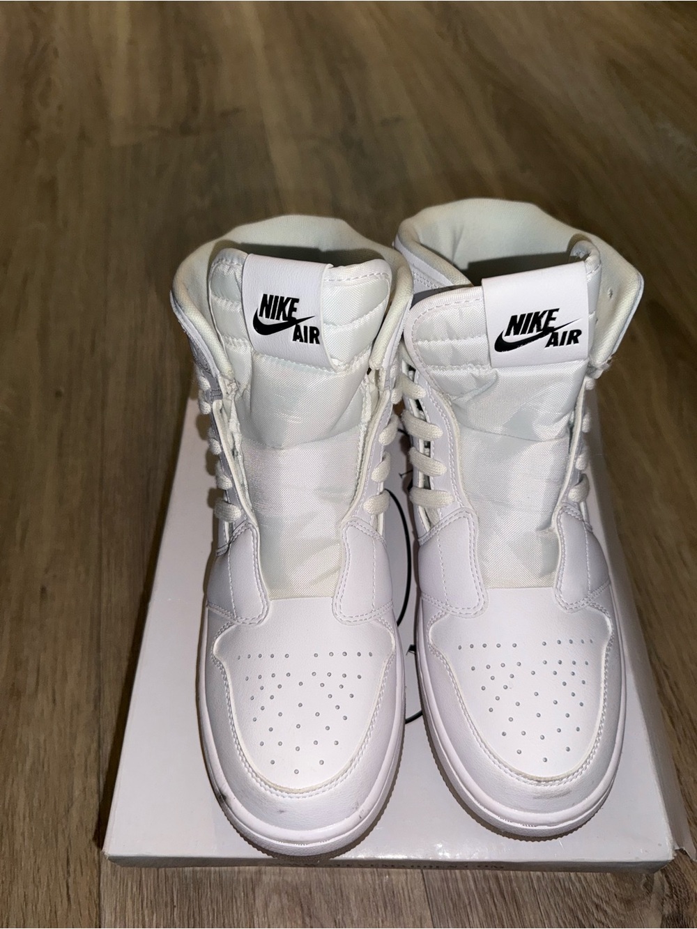 Nike Air All-White High-Top Sneakers